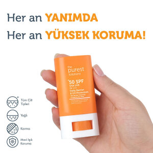 The Purest Solutions Bariyer Onarıcı ve Yatıştırıcı, Yüksek Güneş Koruyucu Stick SPF 50 17 g - 3