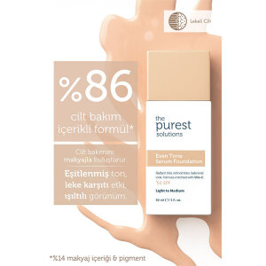 The Purest Solutions Cilt Tonu Eşitleyici & Leke Karşıtı Serum Fondöten SPF 50+ 30 ml – Açık/Orta Ton - 4