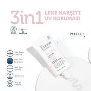 The Purest Solutions Cilt Tonu Eşitleyici ve Leke Karşıtı Blemish Defense Renkli Güneş Koruyucu Krem SPF 50 50 ml - 3