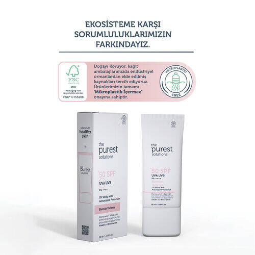 The Purest Solutions Cilt Tonu Eşitleyici ve Leke Karşıtı Blemish Defense Renkli Güneş Koruyucu Krem SPF 50 50 ml - 5