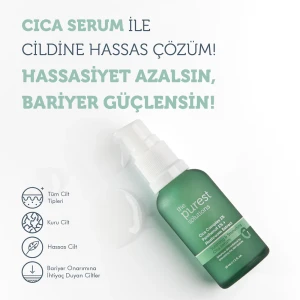 The Purest Solutions Hassas Ciltler için Kızarıklık Karşıtı ve Bariyer Onarıcı Cica Serum 30 ml - 3