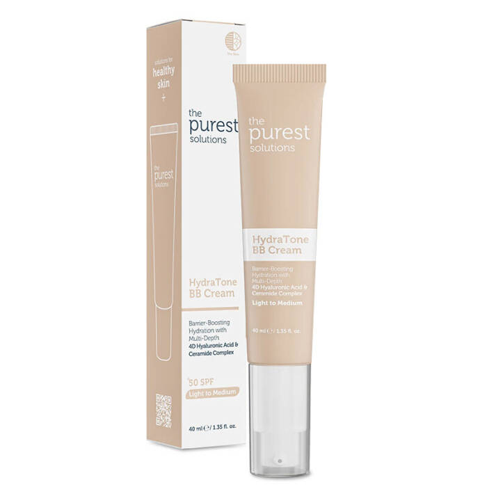 The Purest Solutions Kuru ve Karma Ciltler İçin Yoğun Nemlendirici BB Krem SPF 50+ 40 ml – Açık/Orta Ton - 1