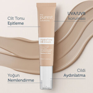 The Purest Solutions Kuru ve Karma Ciltler İçin Yoğun Nemlendirici BB Krem SPF 50+ 40 ml – Orta/Koyu Ton - 2