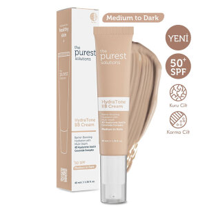The Purest Solutions Kuru ve Karma Ciltler İçin Yoğun Nemlendirici BB Krem SPF 50+ 40 ml – Orta/Koyu Ton - 3