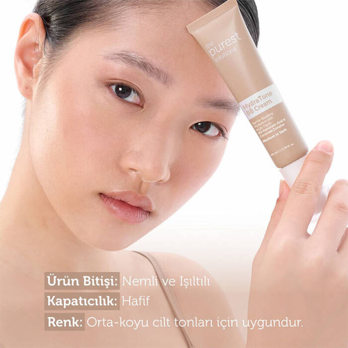The Purest Solutions Kuru ve Karma Ciltler İçin Yoğun Nemlendirici BB Krem SPF 50+ 40 ml – Orta/Koyu Ton - 7