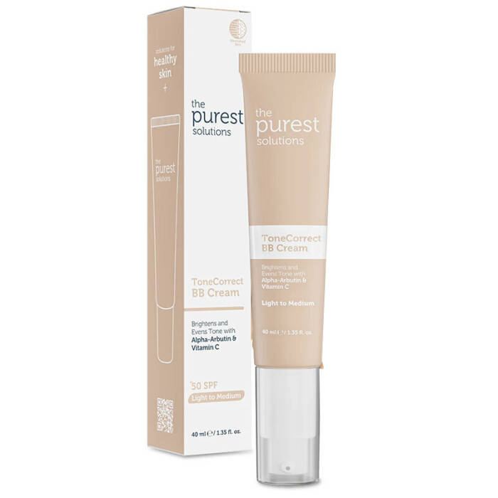 The Purest Solutions Lekeli Ciltler İçin Cilt Tonu Eşitleyici BB Krem SPF 50+ 40 ml – Açık/Orta Ton - 1