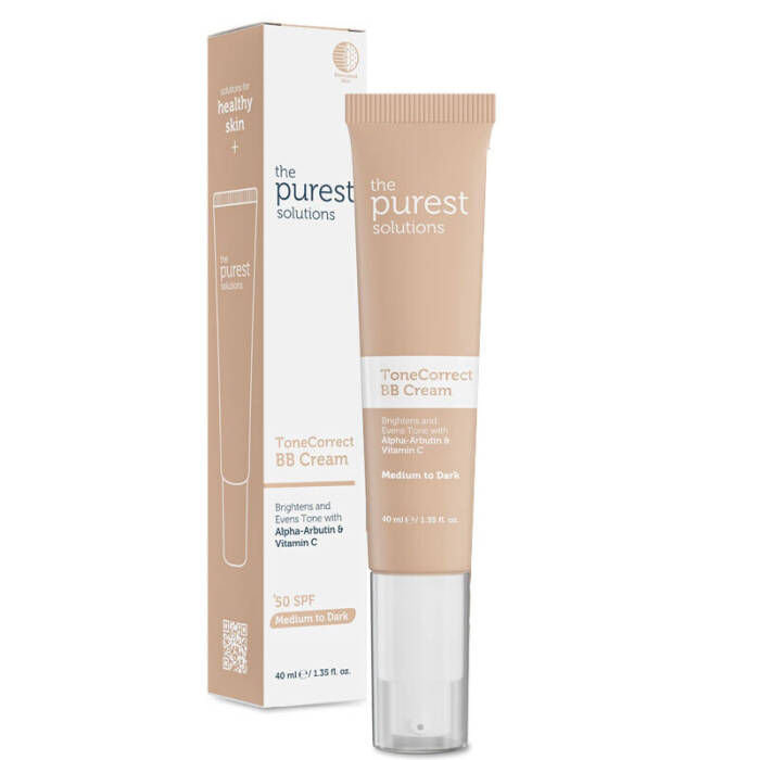 The Purest Solutions Lekeli Ciltler İçin Cilt Tonu Eşitleyici BB Krem SPF 50+ 40 ml – Orta/Koyu Ton - 1