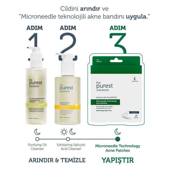 The Purest Solutions Microneedle Teknolojili Akne Patch, Sivilce Karşıtı Yama, Mikroiğneli Akne Bandı 9 Adet - 5