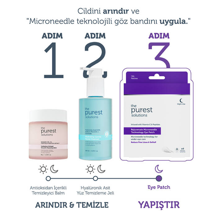 The Purest Solutions Microneedle Teknolojili Aydınlatıcı & İnce Çizgi Karşıtı Göz Altı Bandı / Patch - 6
