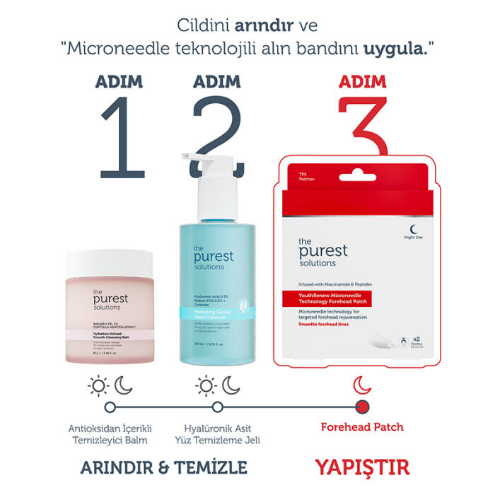 The Purest Solutions Microneedle Teknolojili Sıkılaştırıcı & İnce Çizgi Karşıtı Alın Bölgesi Bandı / Patch - 6
