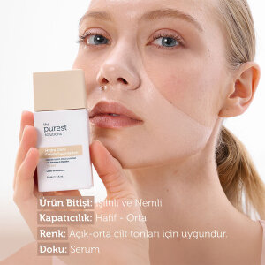 The Purest Solutions Nemlendirici & Canlandırıcı Serum Fondöten SPF 50+ 30 ml – Açık/Orta Ton - 4