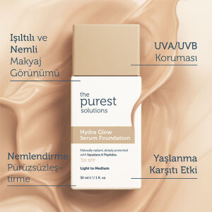 The Purest Solutions Nemlendirici & Canlandırıcı Serum Fondöten SPF 50+ 30 ml – Açık/Orta Ton - 7