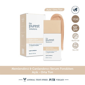 The Purest Solutions Nemlendirici & Canlandırıcı Serum Fondöten SPF 50+ 30 ml – Açık/Orta Ton - 3