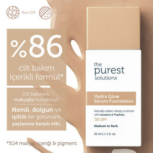 The Purest Solutions Nemlendirici & Canlandırıcı Serum Fondöten SPF 50+ 30 ml – Orta/Koyu Ton - 5