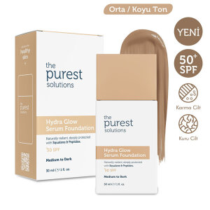 The Purest Solutions Nemlendirici & Canlandırıcı Serum Fondöten SPF 50+ 30 ml – Orta/Koyu Ton - 2