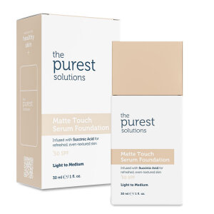 The Purest Solutions Sebum Dengeleyici & Matlaştırıcı Serum Fondöten SPF 50+ 30 ml – Açık/Orta Ton - The Purest Solutions