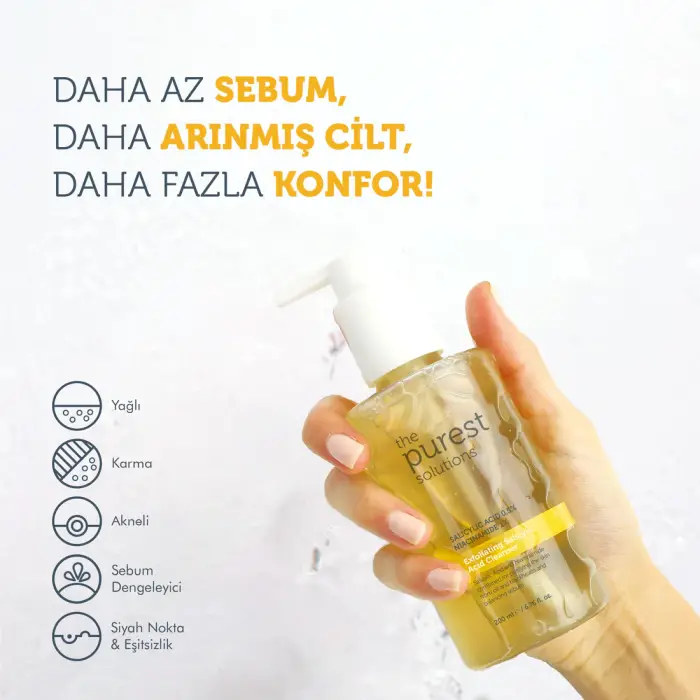The Purest Solutions Sivilce ve Siyah Nokta Karşıtı Yağlı ve Karma Ciltler İçin Salisilik Asit Arındırıcı Temizleme Jeli 200 ml - 4
