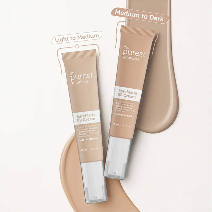 The Purest Solutions Yağlı ve Karma Ciltler İçin Matlaştırıcı BB Krem SPF 50+ 40 ml – Orta/Koyu Ton - 6