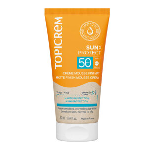 Topicrem Sun Protect SPF50 Matte Finish Mousse Cream Güneş Koruyucu 50 ml - Topicrem