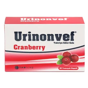 Urinonvef Cranberry 30 Yumuşak Kapsül - Tab