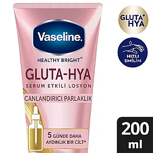 Vaseline Gluta-Hya Serum Etkili Losyon Canlandırıcı Parlaklık 200 ml - 2