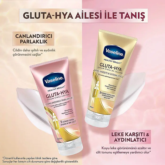 Vaseline Gluta-Hya Serum Etkili Losyon Canlandırıcı Parlaklık 200 ml - 10
