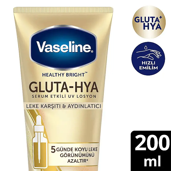 Vaseline Gluta-Hya Serum Etkili UV Losyon Leke Karşıtı & Aydınlatıcı 200 ml - 2