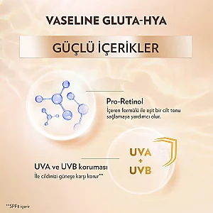 Vaseline Gluta-Hya Serum Etkili UV Losyon Leke Karşıtı & Aydınlatıcı 200 ml - 6