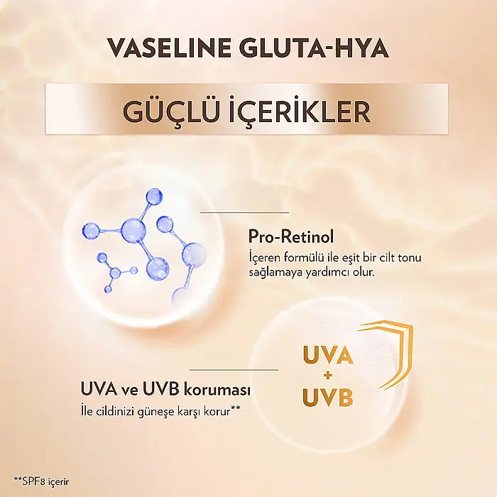 Vaseline Gluta-Hya Serum Etkili UV Losyon Leke Karşıtı & Aydınlatıcı 200 ml - 6