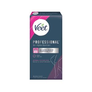 Veet Professional Bacak & Vücut Bölgesi Sir Ağda Bantları Normal Ciltler İçin 20'li - Veet
