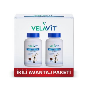 Velavit Phytoglow Hair & Nail 120 Kapsül - 2'li Paket - Velavit