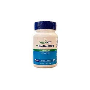 Velavit V-Biotin 5000 mg 60 Tablet - Velavit