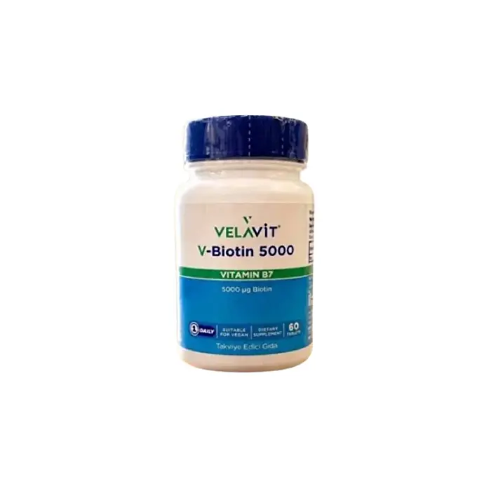 Velavit V-Biotin 5000 mg 60 Tablet - 1