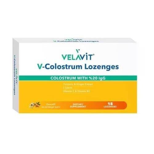 Velavit V-Colostrum Lozenges 15 Pastil - 1