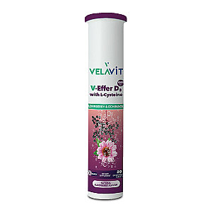 Velavit V-Effer D3 with L-Cysteine 20 Efervesan Tablet (Kampanya ürünü) - Promosyon 