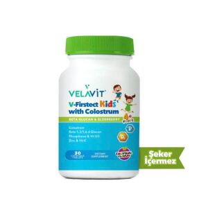 Velavit V-Firstect Kids with Colostrum Takviye Edici Gıda 30 Kapsül - Velavit