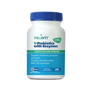 Velavit V-Probiotics With Enzymes 30 Tablet - Velavit