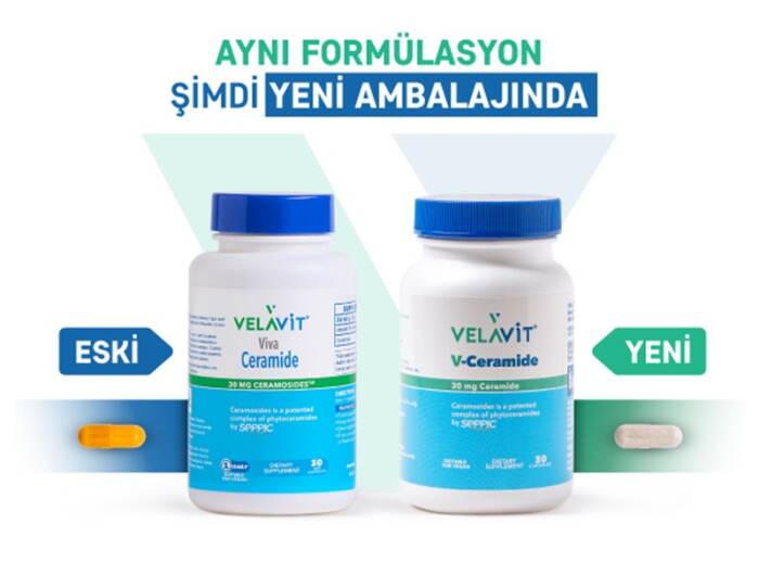 Velavit Viva Ceramide Seramid İçeren Takviye Edici Gıda 30 Kapsül - 2