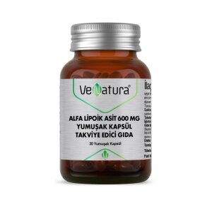 VeNatura Alfa Lipoik Asit 600 mg Takviye Edici Gıda 30 Yumuşak Kapsül - VeNatura