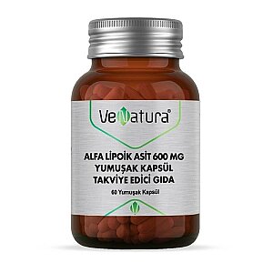 VeNatura Alfa Lipoik Asit 600 mg Takviye Edici Gıda 60 Yumuşak Kapsül - VeNatura