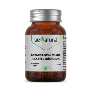 VeNatura Astaksantin 12 mg Takviye Edici Gıda 30 Yumuşak Kapsül - VeNatura