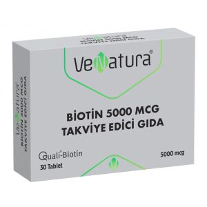 VeNatura Biotin 5000 mcg Takviye Edici Gıda 30 Tablet - VeNatura
