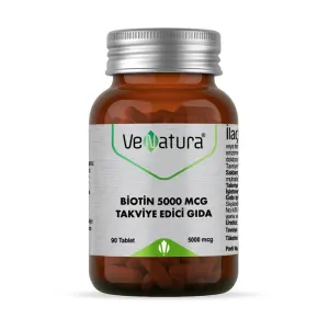 VeNatura Biotin 5000 mcg Takviye Edici Gıda 90 Tablet - VeNatura