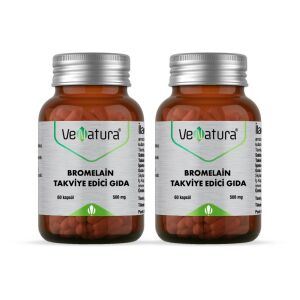VeNatura Bromelain Takviye Edici Gıda 60 Kapsül x2 Adet - VeNatura