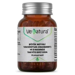 VeNatura Büyük Meyveli Vaksiniyum (Cranberry) D-Mannoz Takviye Edici Gıda 30 Yumuşak Kapsül - VeNatura