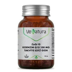 Venatura CoQ-10 Koenzim Q10 100 mg Takviye Edici Gıda 30 Yumuşak Kapsül - VeNatura