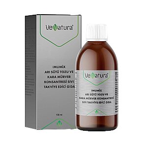 VeNatura Imumix Arı Sütü Tozu ve Kara Mürver Konsantresi Sıvı Takviye Edici Gıda 150 ml - VeNatura