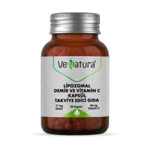 Venatura Lipozomal Demir Ve Vitamin C Takviye Edici Gıda 60 Kapsül - VeNatura
