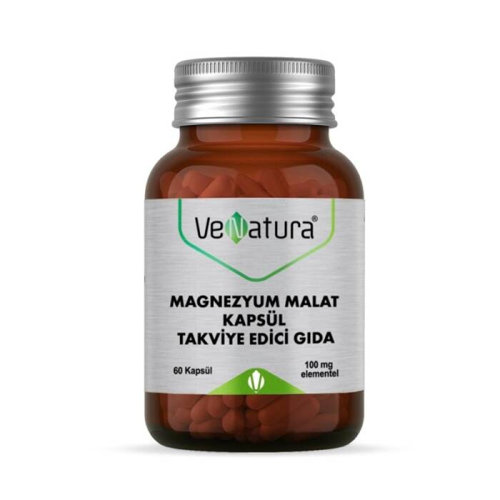 VeNatura Magnezyum Malat 100 mg Kapsül Takviye Edici Gıda 60 Kapsül - 1