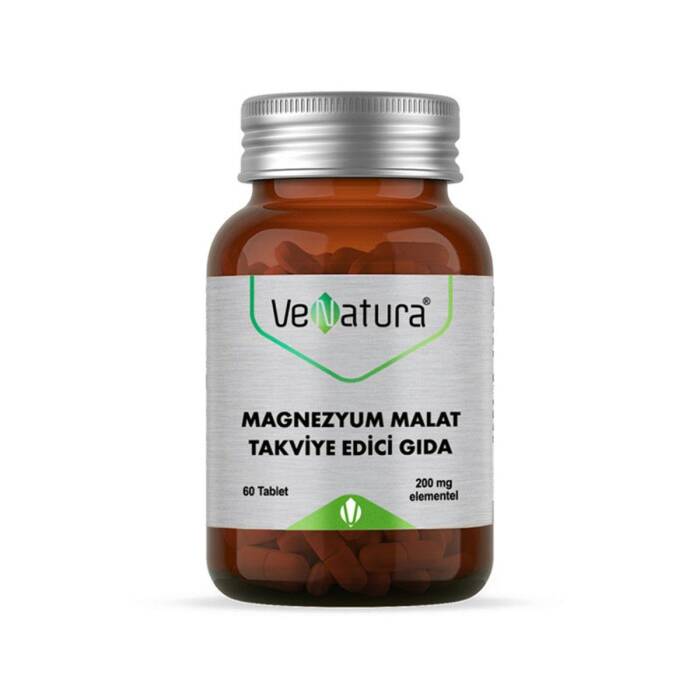 VeNatura Magnezyum Malat 200 mg Takviye Edici Gıda 60 Tablet - 1